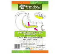 VERDELOOK | Kit di Ricambio rete Nera e Corda Per Dondolina Leaf, Ricambio per Lettino a dondolo Leaf Verdelook, Colore Nero