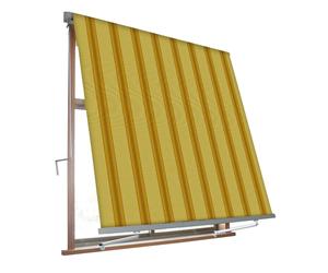 VERDELOOK Milos, Tenda Sole a Caduta Braccetti 80 cm, 3 x2,45 m beige e ocra
