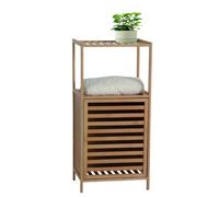 VERDELOOK | Mobiletto Take Small con Anta, Mobiletto con 1 Ripiano in bamboo, 40x30 - H.84 cm, per Bagno, Lavanderia, ripostiglio, Colore naturale, Mobiletto Portatutto Salvaspazio