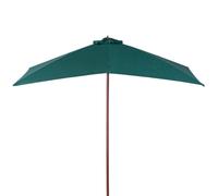 VERDELOOK Ombrellone in legno, 4x3 m, verde scuro, arredo esterni giardino