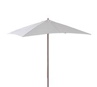 VERDELOOK | Ombrellone in Legno a Carrucola, Telo Quadrato 3x3 m, Ecrù, Arredo Esterni Giardino, Balcone e Terrazzo