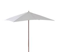 VERDELOOK Ombrellone in legno carrucola 3x3m ecrù arredo esterni e coperture