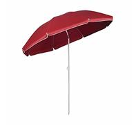 VERDELOOK Ombrellone Spiaggia in Nylon con palo in Metallo Verniciato, Diametro 180 cm