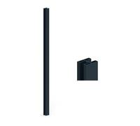 VERDELOOK | Palo Doppio Antracite Opaco per Recinzione Modulare Miami, 5x6 cm - H. 146, Palo Doppio per Collegamento Doghe Recinzione Modulare Miami