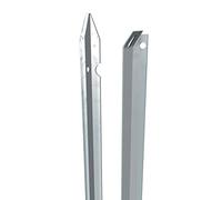 VERDELOOK Palo in Ferro zincato con Sezione a T, Altezza 145 cm, Base 3x3 cm