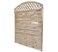 VERDELOOK | Pannello Frangivento in Legno con Arco, 180x180 cm, Pannello Divisorio per Giardino, Balcone e Terrazzo