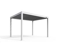 Verdelook Pergola Bioclimatica Atena - Bianca 3x4m in Alluminio con Lamelle Orientabili