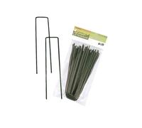 VERDELOOK | Picchetti di Fissaggio per Erba Sintetica 20x4 cm Plastificati Verdi, Picchetti per Prato Sintetico da Giardino, Confezione da 20 Pezzi