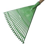VERDELOOK Rastrello da Giardino in plastica 45 cm, Verde, Fornito Senza Manico