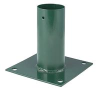 VERDELOOK |Elemento di Fissaggio a Terra a Piastra per Recinzione modulare costituita da Pannelli di Differenti Misure, Pali e cancello Verde codice 446/5