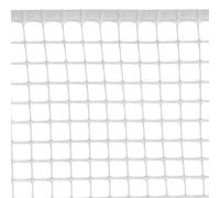 VERDELOOK Rete 10x10 cm Quadra a Bordi Non Taglienti, 1x5 m, Bianco