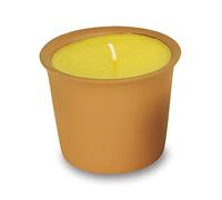 VERDELOOK Ricambio candela con cera citronella altezza 4 cm, diametro 8.5 cm, per esterni
