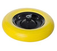 RUOTA PER CARRIOLA PIENA ANTIFORATURA RICAMBIO GIALLA 14" Ø360mm VERDELOOK