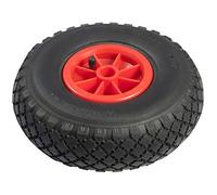 VERDELOOK Ruota ricambio pneumatica per carrelli 80/8-80/9-80/10, 10" x 3.00-4, nera