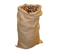 VERDELOOK Sacco in juta naturale 70x100 cm, per conservazione e raccolta foglie riutilizzabili