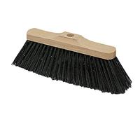 VERDELOOK | Scopa Industriale in PVC su Struttura in Legno, 28 cm, per Pulizia Interni, Scopa Senza Manico
