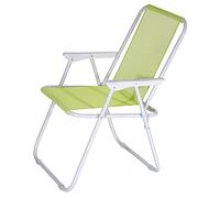 VERDELOOK Sedia Lanzarote Pieghevole da Spiaggia 52x44x75 cm, Lime Giardino Esterni