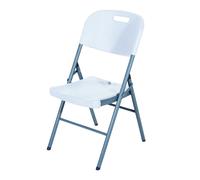 VERDELOOK Sedia Pieghevole in plastica HDPE, 45x50x88 cm, Bianco