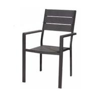 VERDELOOK Sedia Tenerife con braccioli Grigio