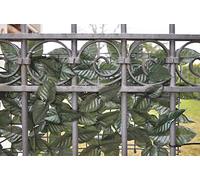 Siepe finta con foglia di edera verde anticaduta mt 3x1 per balcone giardino da