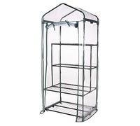 SERRA GIARDINO BALCONE PIEGHEVOLE TELO PIANTE FIORI 4PIANI 2+2 69X49X157cm