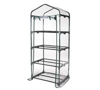 SERRA DA GIARDINO BALCONE CON TELO PIANTE ORTO FIORI 69x49x157cm 4PIANI