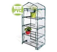 Verdelook Serra per piante in kit di montaggio 4 ripiani (69x49x157 cm) Verde