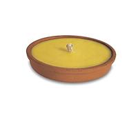 VERDELOOK | Sun, Candele con Cera Profumata per Giardino, Diametro 14 Altezza 3.5 cm, alla Citronella con Piatto in Terracotta