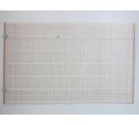 VERDELOOK | Tapparella Africa Bianca 100x160 cm in Bambù con Listelli da 20 mm, Tenda Arrotolabile con Carrucola, Tapparella Ombreggiante per Balcone, Terrazza e Giardino
