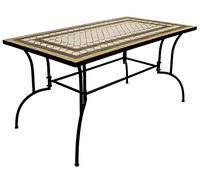 TAVOLO DECORO MOSAICO 'CLASSIC I' cm 150 x 80 x h73