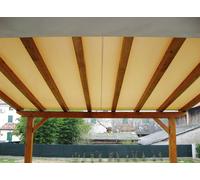 VERDELOOK Telo copertura vela beige 2.8X2.8m per pergola legno 3x3m
