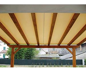VERDELOOK Telo copertura vela beige 2.8X2.8m per pergola legno 3x3m
