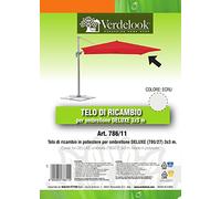 VERDELOOK Telo di ricambio per Ombrellone a braccio deluxe 3x3 m, ecru