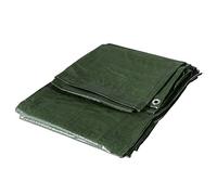 VERDELOOK | Telo Occhiellato Multiuso in Polietilene, 3x2 m, Verde/Blu, Telo per Coperture, Impermeabile, 100 g/mq