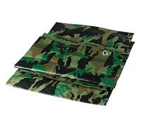 VERDELOOK Telo occhiellato multiuso 3x4 m Mimetico per coperture stoccaggio edilizia