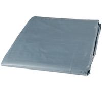 VERDELOOK Telo occhiellato in polietilene 4x3 m, grammatura 180 g/m², Grigio, Multiuso, per Copertura e stoccaggio Merce