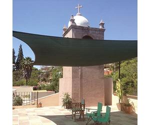 VERDELOOK Tenda a vela triangolare in polietilene, 3x3x3 m, verde