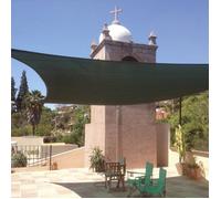 Vela ombreggiante quadrata telo sole ombra 3,6m parasole giardino Verde