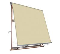 VERDELOOK Tenda da Sole Milos a Caduta avvolgibile con Braccetti 80 cm per ancoraggio, larghezza 2,5 m e altezza 2,5 m, beige