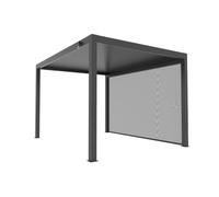 VERDELOOK | Tenda Screen a Caduta per Pergola Bioclimatica Atena 3 Metri, Colore Grigio, Tenda Schermante a Caduta per Pergola, Anti-vento, Accessori per Pergola Bioclimatica