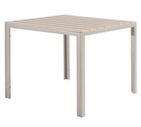 VERDELOOK Tenerife Tavolo quadrato effetto legno, 78x78x74 cm, beige