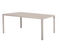 VERDELOOK Tenerife Tavolo rettangolare pieghevole effetto legno, 156x78x74 cm, beige