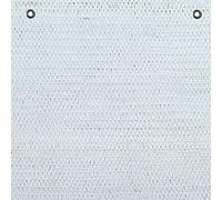 VERDELOOK White Master, Tessuto Protezione Ponteggi in Rotolo con Asole, 2x100 m, Bianco, Telo per Coperture