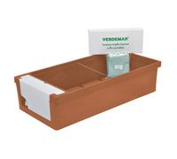 Verdemax - 2250 - Kit Orto urbano - 115 x 58 x 28 cm - PE - terracotta - Verdemax - 91938 - Conf. da 1 Pz. - 2250