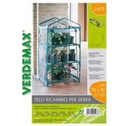 Verdemax Telo di ricambio per serra Azalea a 3 ripiani 2493 trasparente