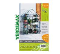 Verdemax Telo di ricambio per serra IBI 2517 - 8 ripiani - trasparente - 140 x 73 x H 200 cm