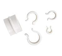 Verdemax 4534 - Clip di Fissaggio, 10 mm, Colore: Bianco