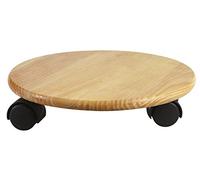 Verdemax 5152 cm 30 - Carrello rotondo in legno laccato con 3 ruote