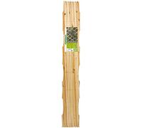 Verdemax 5321 - Traliccio estensibile in legno di pino pesante, con borchie, 3 x 1 m, colore: naturale