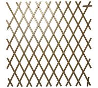 Verdemax 7560 - Traliccio estensibile in PVC, 2 x 1 m, colore: Marrone